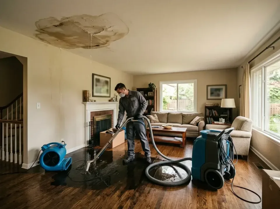 attic-pipe-burst-ceiling-drip-008 — frequently asked questions, Water Damage Restoration & Carpet Care in Dayton, OH